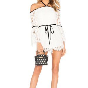 NEW Alexis Layla White Lace Romper Jumper Playsuit XS